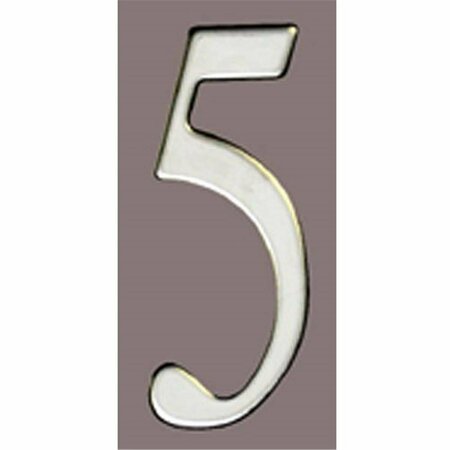 MAILBOX ACCESSORIES Stnls Steel Address Numbers Size - 3 Number - 5-Stainless Steel SS3-Number 5